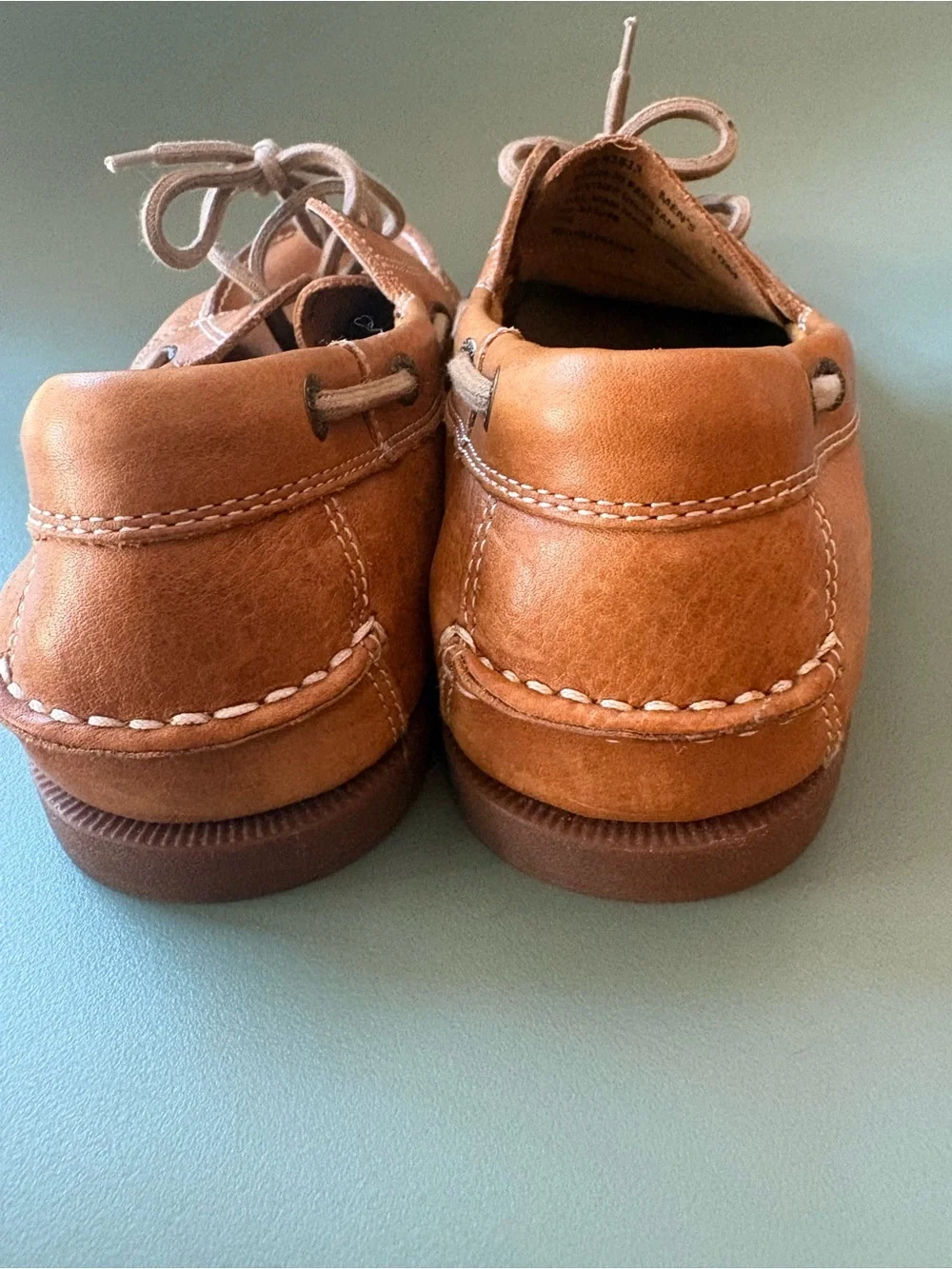 G.H. Bass & Co. Men’s Brown Leather Boat Shoes Sz 10